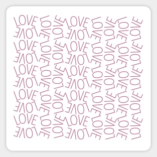 Lots of Love pink Sticker